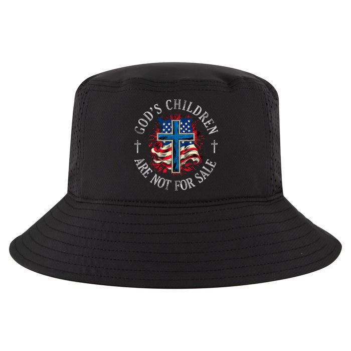Gods Children Are Not For Sale Shirts Cross Christian Cool Comfort Performance Bucket Hat