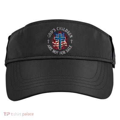 Gods Children Are Not For Sale Shirts Cross Christian Adult Drive Performance Visor