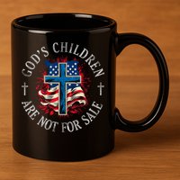 Gods Children Are Not For Sale Shirts Cross Christian 11oz C Handle Ceramic Mug
