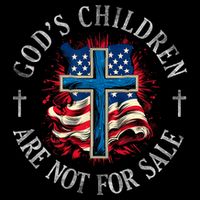 Gods Children Are Not For Sale Shirts Cross Christian 16 in Basic Backpack