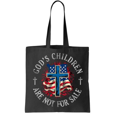 Gods Children Are Not For Sale Shirts Cross Christian Bag
