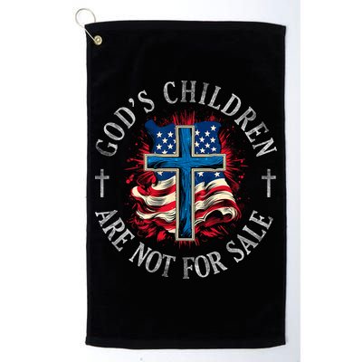 Gods Children Are Not For Sale Shirts Cross Christian Golf Towel