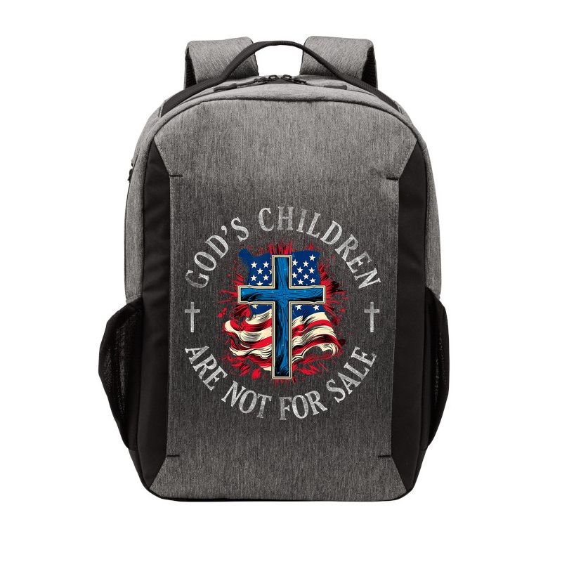 Gods Children Are Not For Sale Shirts Cross Christian Vector Backpack
