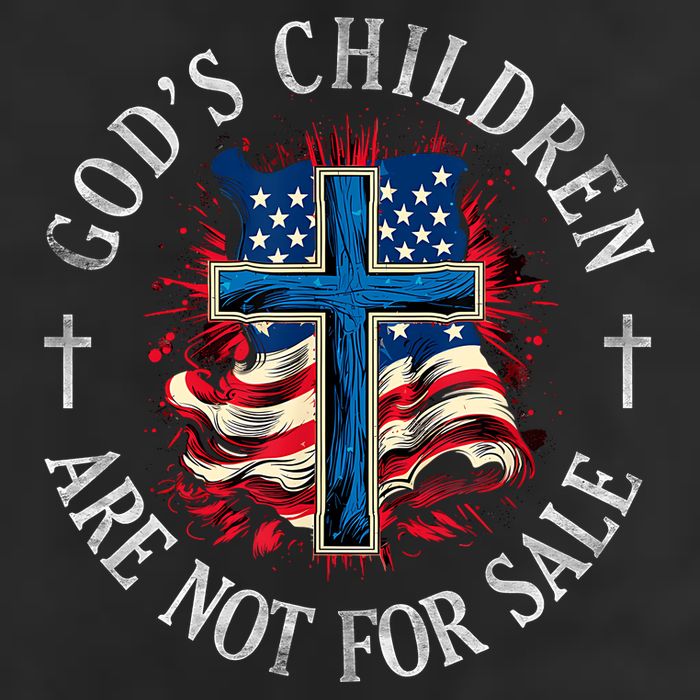 Gods Children Are Not For Sale Cross Christian Cool Comfort Performance Bucket Hat