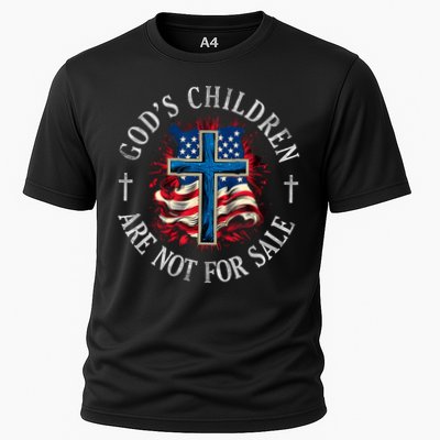 Gods Children Are Not For Sale Cross Christian Performance Shirt