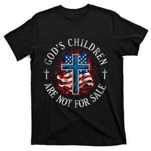 Gods Children Are Not For Sale Cross Christian T-Shirt