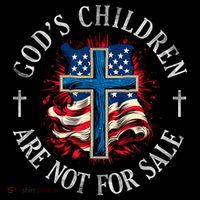 Gods Children Are Not For Sale Cross Christian T-Shirt
