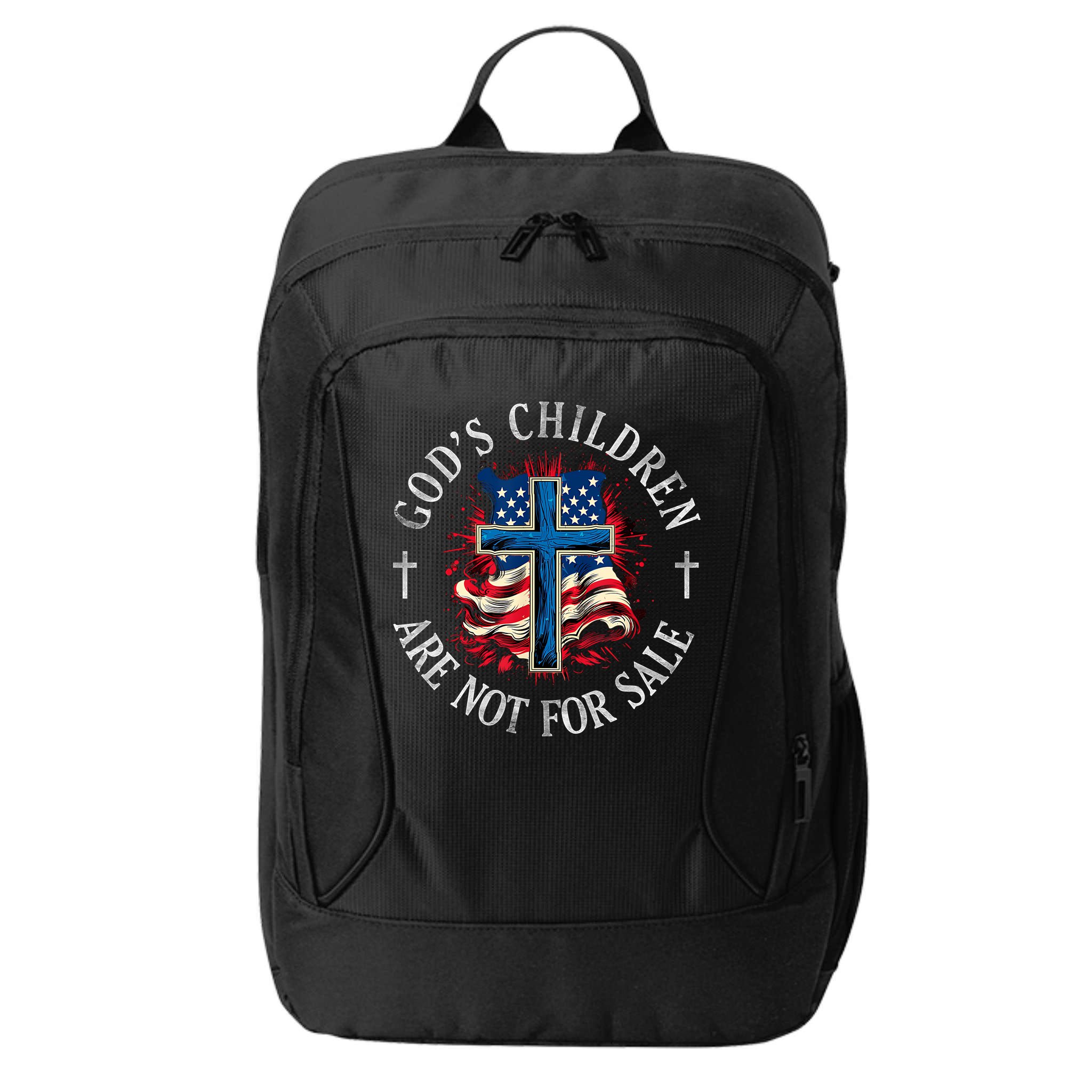 Gods Children Are Not For Sale Cross Christian City Backpack