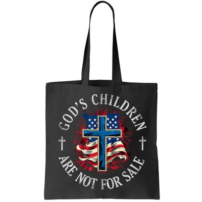 Gods Children Are Not For Sale Cross Christian Bag