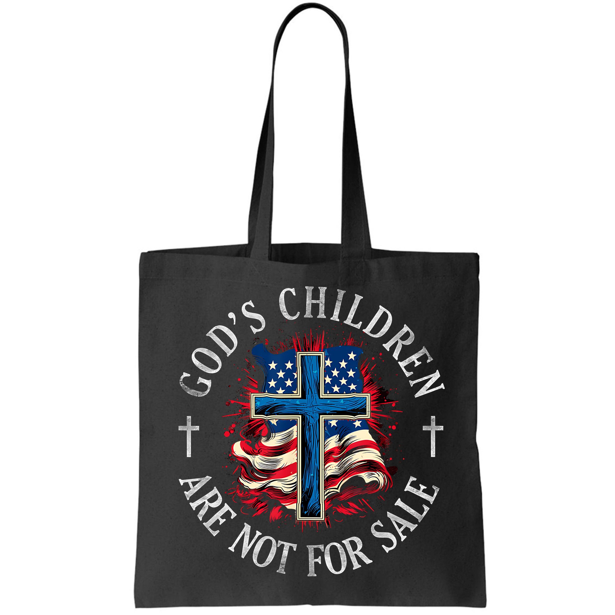 Gods Children Are Not For Sale Cross Christian Bag