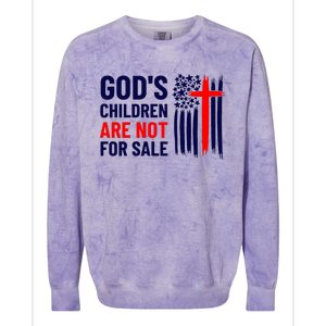 Gods Children Are Not For Sale Stop Human Trafficking Human Rights Colorblast Crewneck Sweatshirt