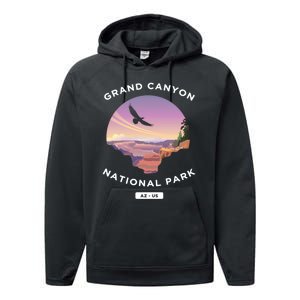 Grand Canyon Arizona Us National Park Travel Hiking Cute Gift Performance Fleece Hoodie