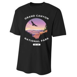 Grand Canyon Arizona Us National Park Travel Hiking Cute Gift Performance Sprint T-Shirt