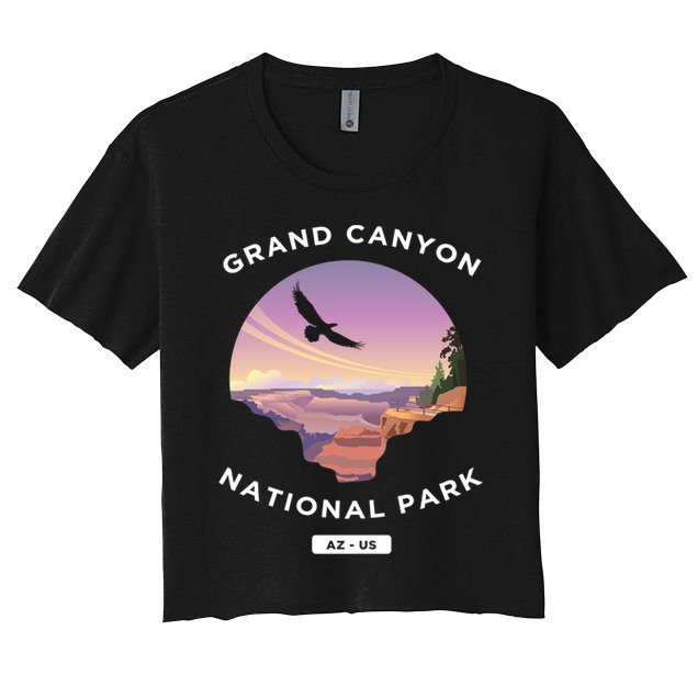 Grand Canyon Arizona Us National Park Travel Hiking Cute Gift Crop Top