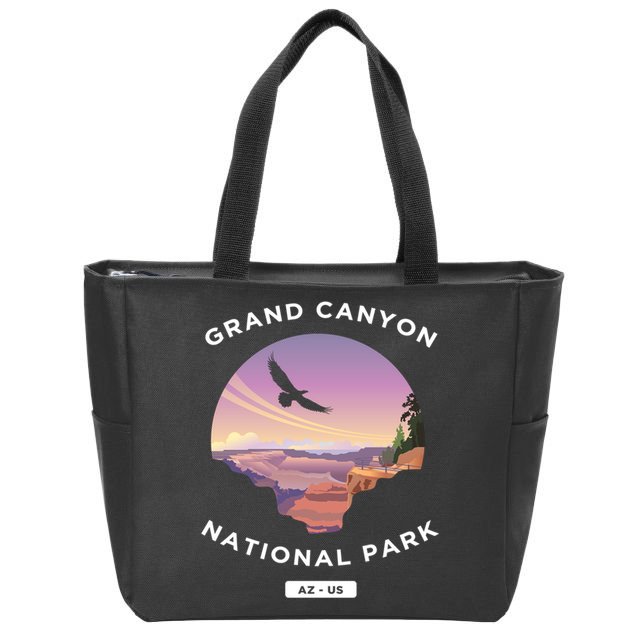 Grand Canyon Arizona Us National Park Travel Hiking Cute Gift Zip Tote Bag