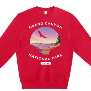 Grand Canyon Arizona Us National Park Travel Hiking Cute Gift Premium Crewneck Sweatshirt