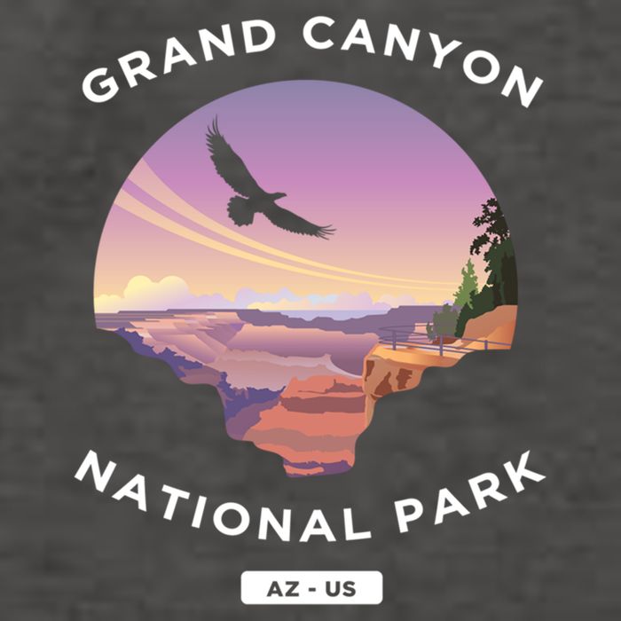 Grand Canyon Arizona Us National Park Travel Hiking Cute Gift Vector Backpack