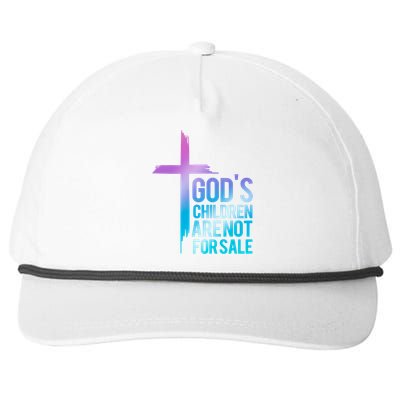 Gods Children Are Not For Sale Protect Children Snapback Five-Panel Rope Hat