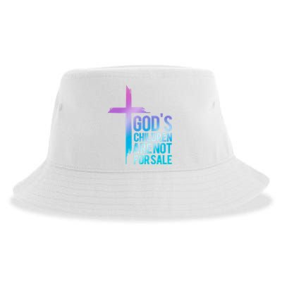 Gods Children Are Not For Sale Protect Children Sustainable Bucket Hat