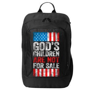 Gods Children Are Not For Sale Protect Children City Backpack