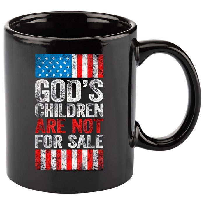 Gods Children Are Not For Sale Protect Children 11oz C Handle Ceramic Mug