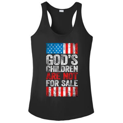 Gods Children Are Not For Sale Protect Children Ladies PosiCharge Competitor Racerback Tank