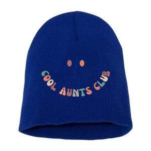 Groovy Cool Aunts Club Auntie Mothers Day (Both Sides) Gift Short Acrylic Beanie