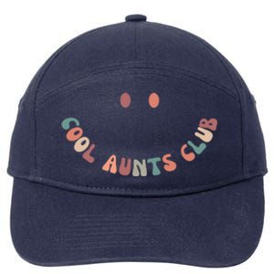 Groovy Cool Aunts Club Auntie Mothers Day (Both Sides) Gift 7-Panel Snapback Hat