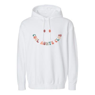 Groovy Cool Aunts Club Auntie Mothers Day (Both Sides) Gift Garment-Dyed Fleece Hoodie