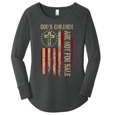 GodS Children Are Not For Sale Gift Women's Perfect Tri Tunic Long Sleeve Shirt