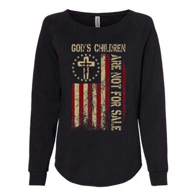 GodS Children Are Not For Sale Gift Womens California Wash Sweatshirt