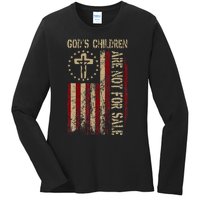 GodS Children Are Not For Sale Gift Ladies Long Sleeve Shirt