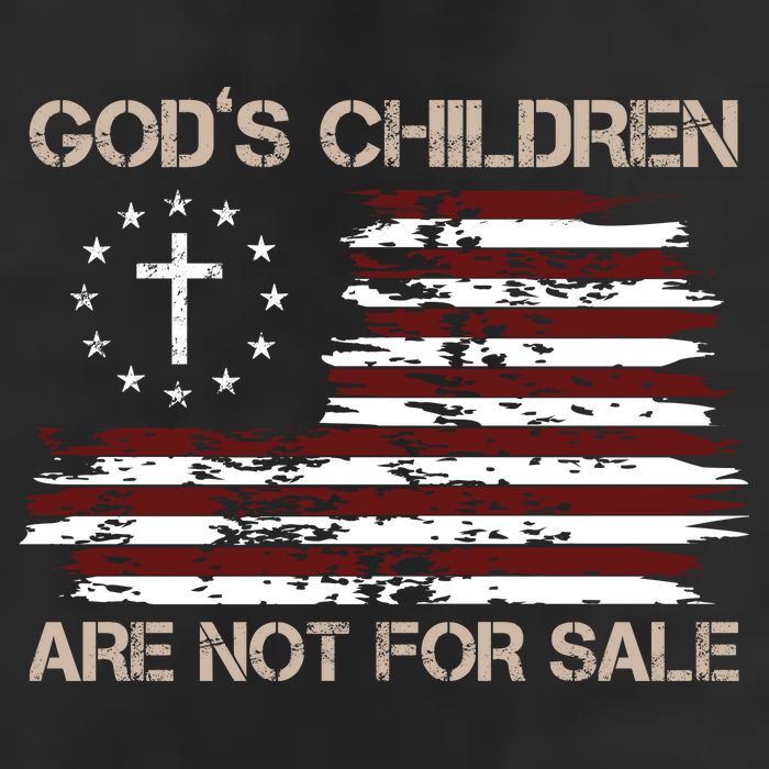 Gods Children Are Not For Sale American Flag Cross 15oz Campfire Ceramic Mug