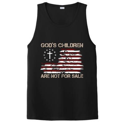 Gods Children Are Not For Sale American Flag Cross PosiCharge Competitor Tank
