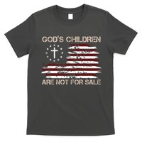 Gods Children Are Not For Sale American Flag Cross T-Shirt