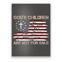 Gods Children Are Not For Sale American Flag Cross Poster