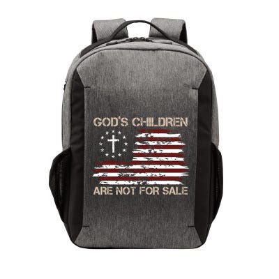 Gods Children Are Not For Sale American Flag Cross Vector Backpack
