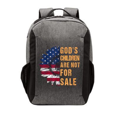 Gods Children Are Not For Sale Sunflower USA Flag Sunflower Vector Backpack