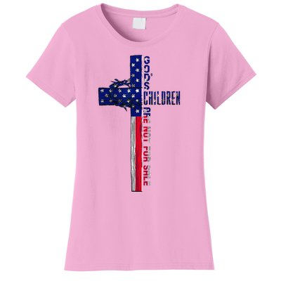 Gods Children Are Not For Sale Embracing Sound Of Freedom Women's T-Shirt