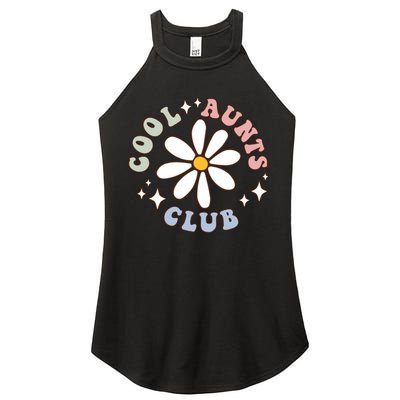 Groovy Cool Aunts Club Groovy Funny Trendy Words Great Gift Women's Perfect Tri Rocker Tank