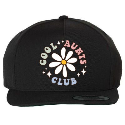 Groovy Cool Aunts Club Groovy Funny Trendy Words Great Gift Wool Snapback Cap