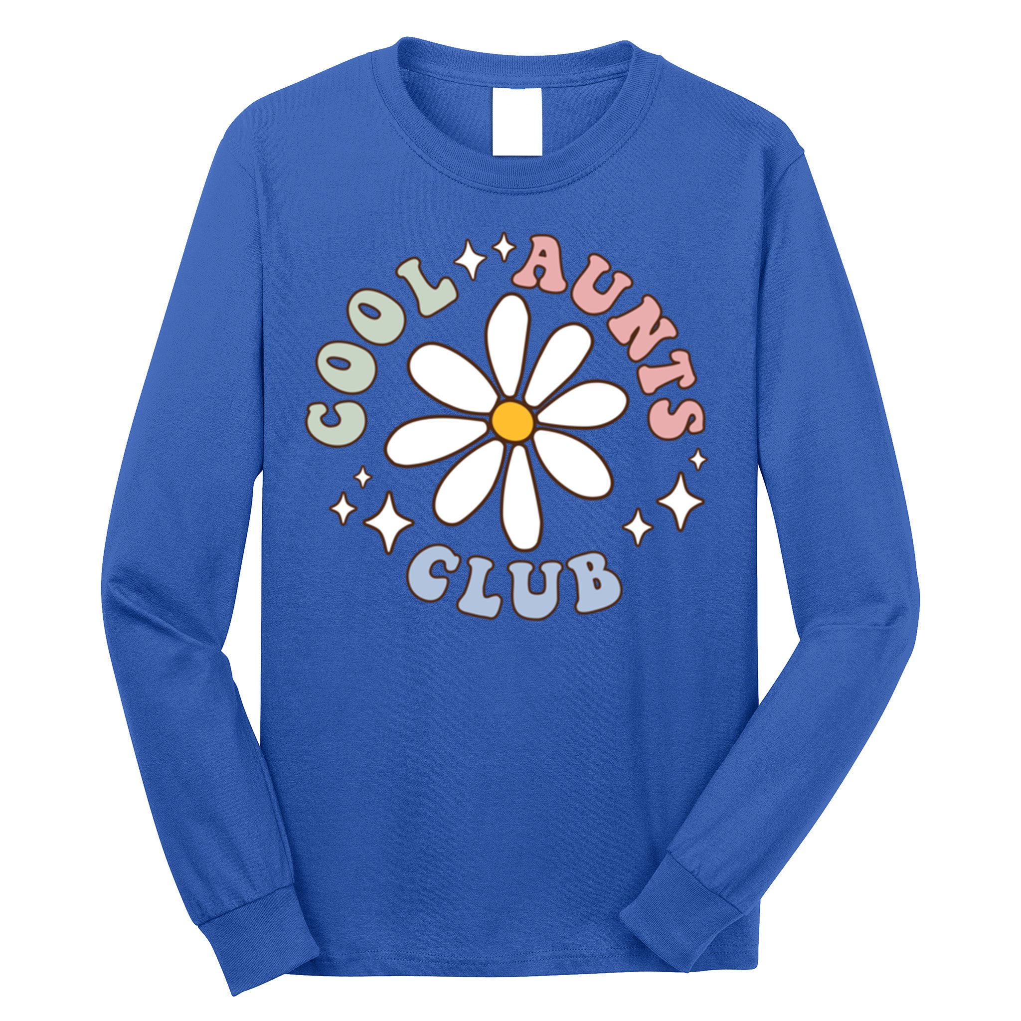 Groovy Cool Aunts Club Groovy Funny Trendy Words Great Gift Long Sleeve Shirt
