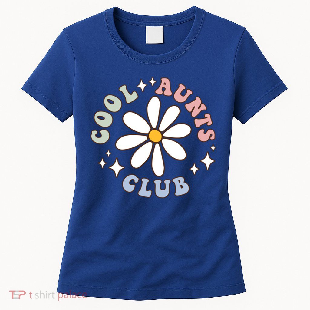 Groovy Cool Aunts Club Groovy Funny Trendy Words Great Gift Womens T-Shirt