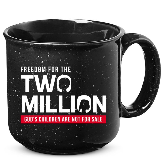 Gods Children Are Not For Sale Freedom For The Two Million 15oz Campfire Ceramic Mug