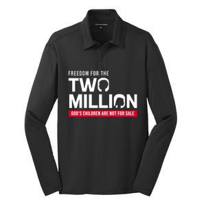 Gods Children Are Not For Sale Freedom For The Two Million Silk Touch Performance Long Sleeve Polo