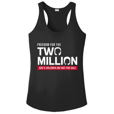 Gods Children Are Not For Sale Freedom For The Two Million Ladies PosiCharge Competitor Racerback Tank