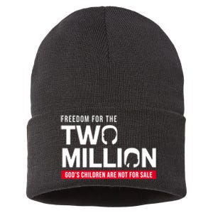 Gods Children Are Not For Sale Freedom For The Two Million Sustainable Knit Beanie