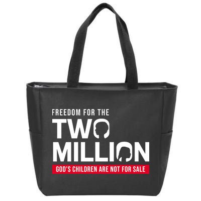 Gods Children Are Not For Sale Freedom For The Two Million Zip Tote Bag