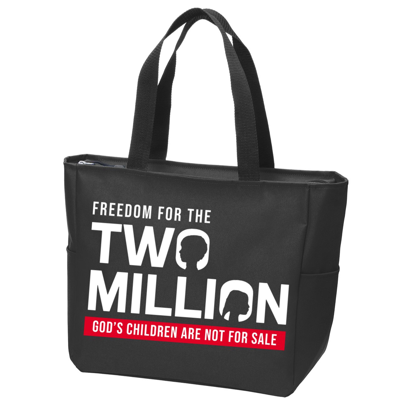 Gods Children Are Not For Sale Freedom For The Two Million Zip Tote Bag