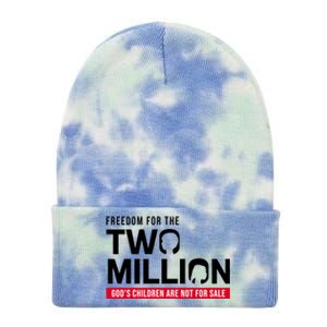 Gods Children Are Not For Sale Freedom For The Two Million Tie Dye 12in Knit Beanie